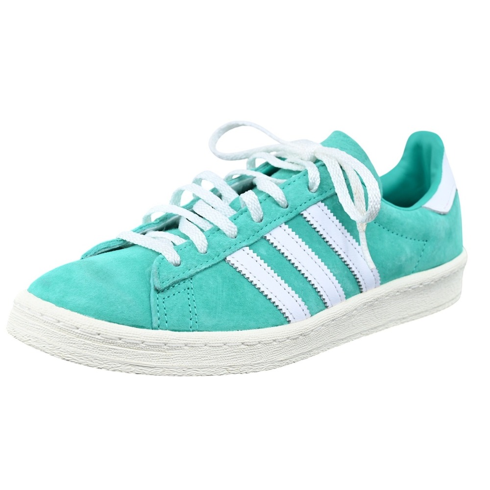 adidas Campus 80s Shock Mint Green Suede Retro Sneakers Womens Size 10 FV8495